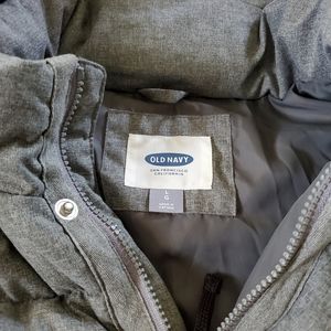 Old Navy Heather Grey Puffer Vest